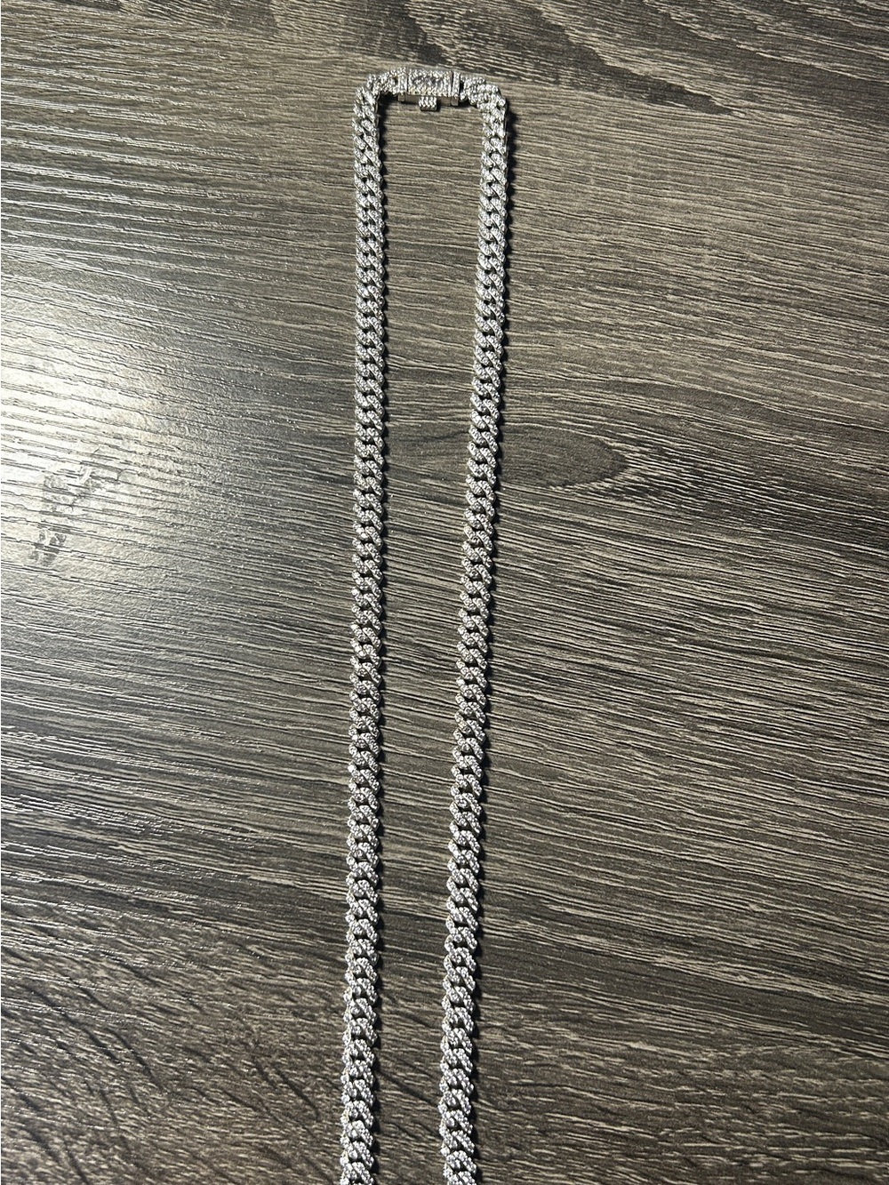 Men's Silver-Tone Cuban Rope Chain Necklace